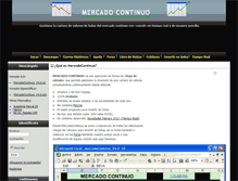 Tablet Screenshot of mercadocontinuo.eu